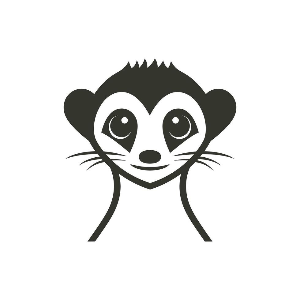 meerkat ícone em branco fundo - simples vetor ilustração