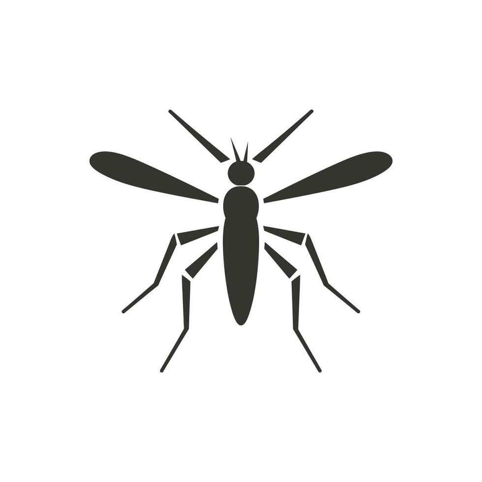 mosquito inseto ícone em branco fundo - simples vetor ilustração