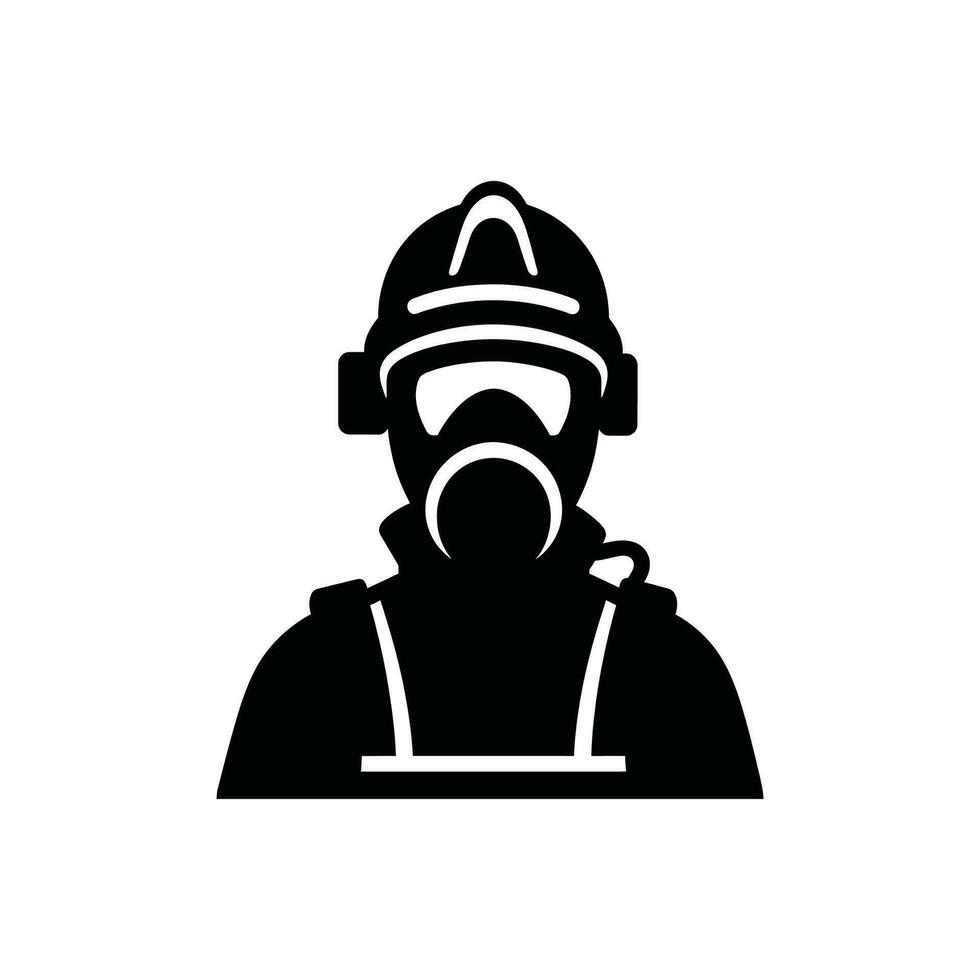 bombeiro ícone em branco fundo - simples vetor ilustração