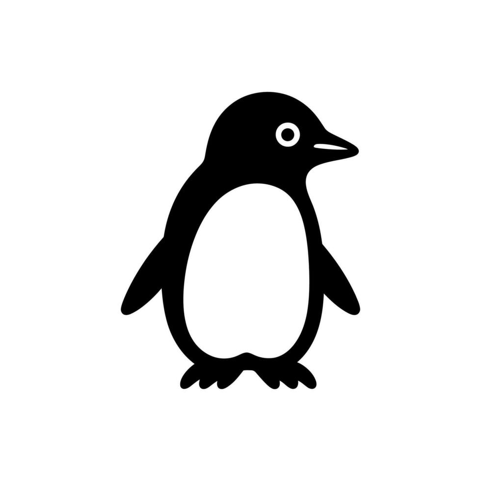 pinguim ícone em branco fundo - simples vetor ilustração