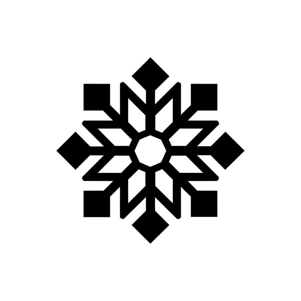 floco de neve ícone - simples vetor ilustração