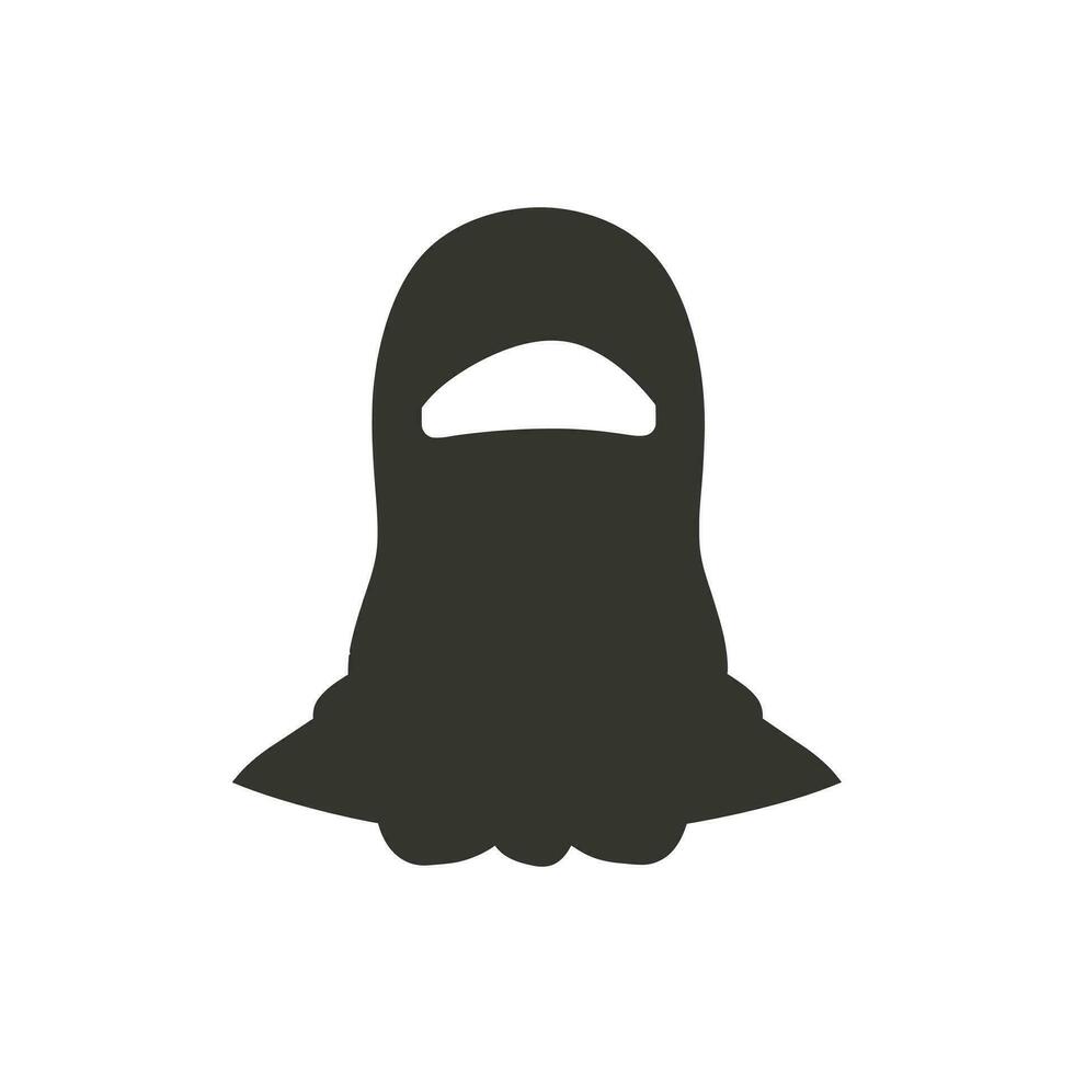 hijab e modéstia ícone - simples vetor ilustração