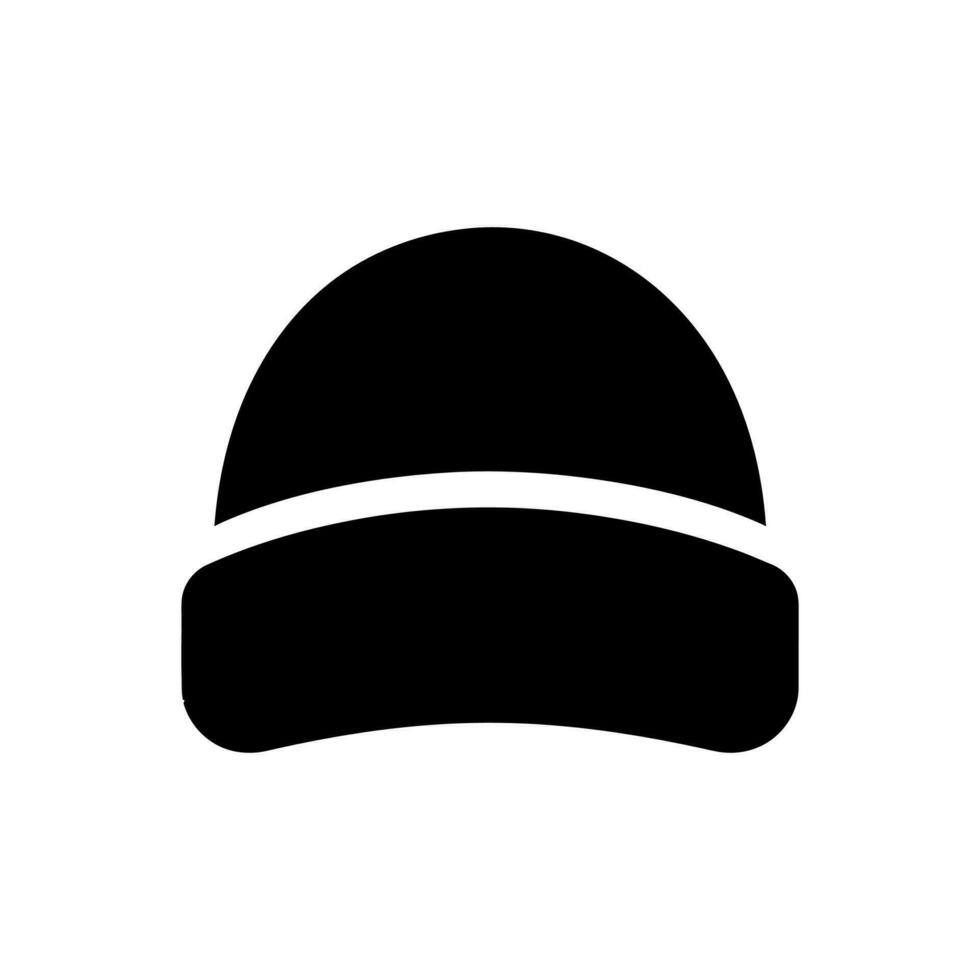 inverno chapéu ícone - simples vetor ilustração