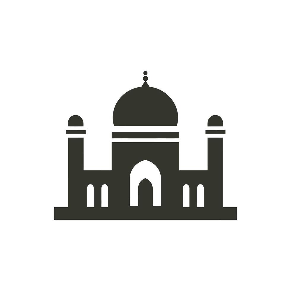 islâmico arquitetura ícone - simples vetor ilustração