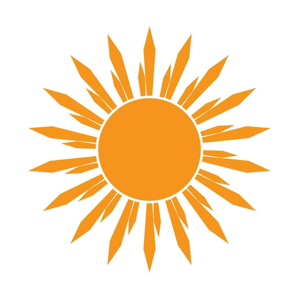 design do logotipo do sol vetor