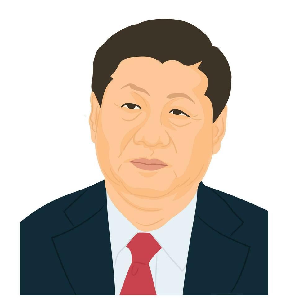 líder do a república do China XI jinping vetor