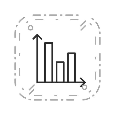 Ícone de vetor de gráfico de barras