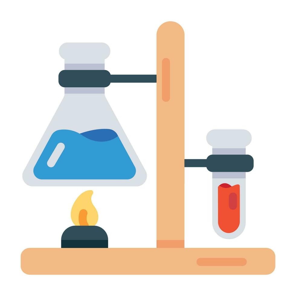 experimento químico da moda vetor