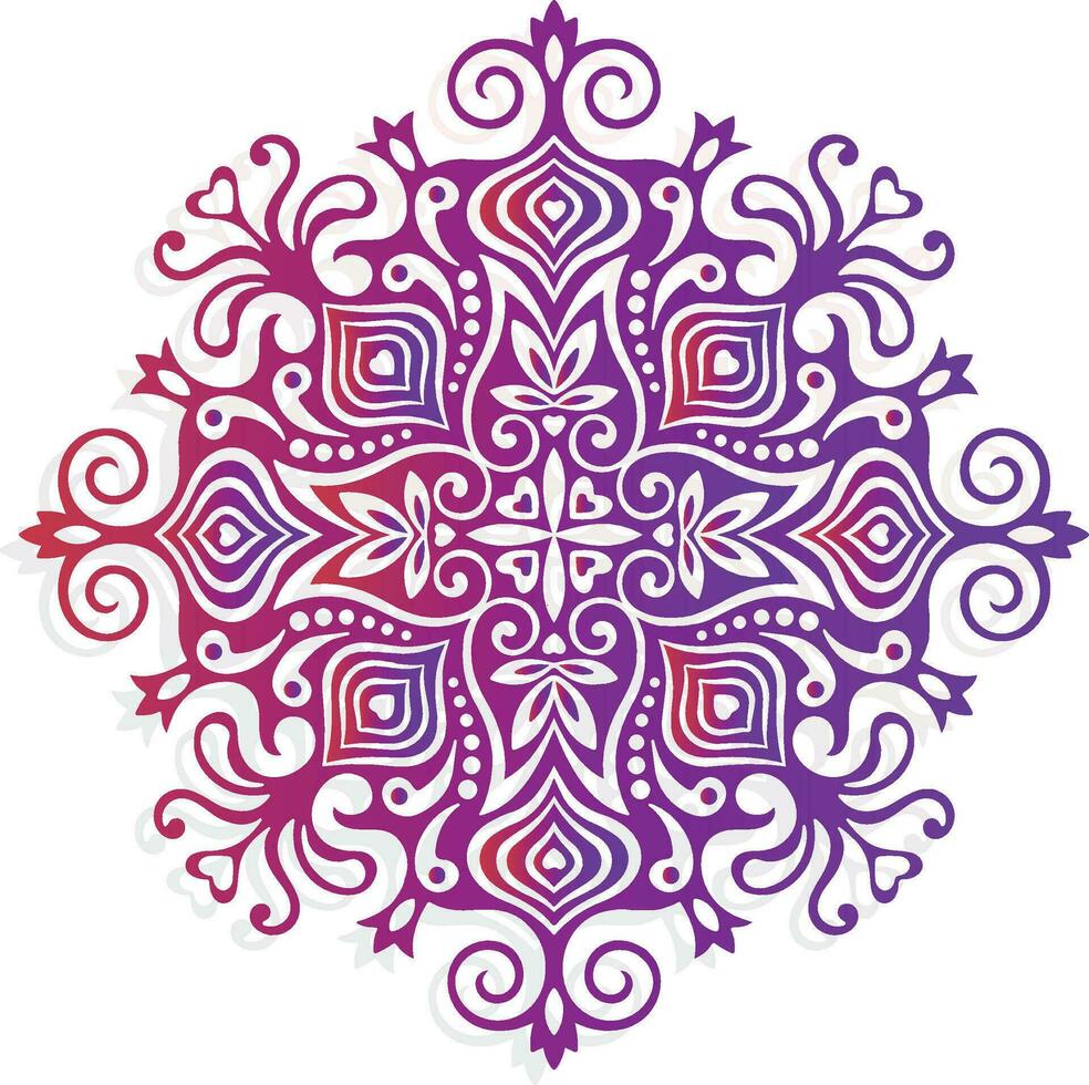 abstrato mandala design-decorativo-ilustração vetorial vetor