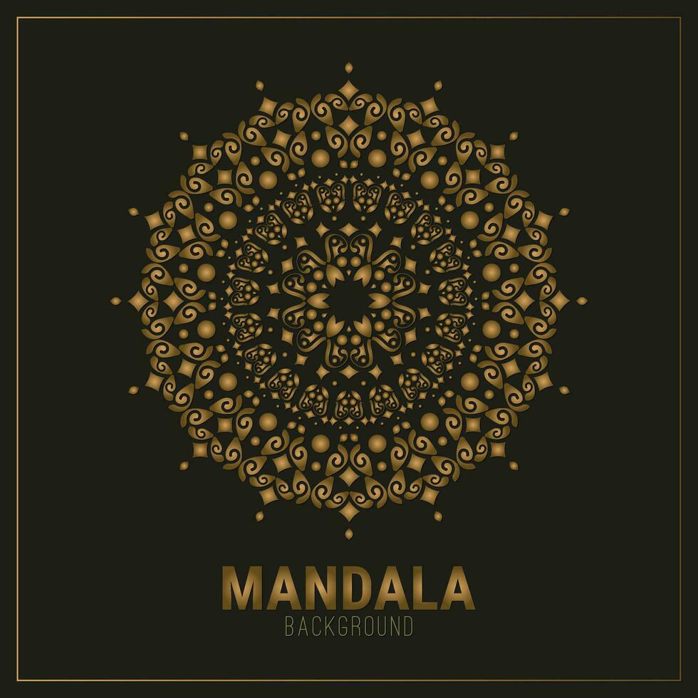 modelo de design de fundo de mandala de luxo vetor