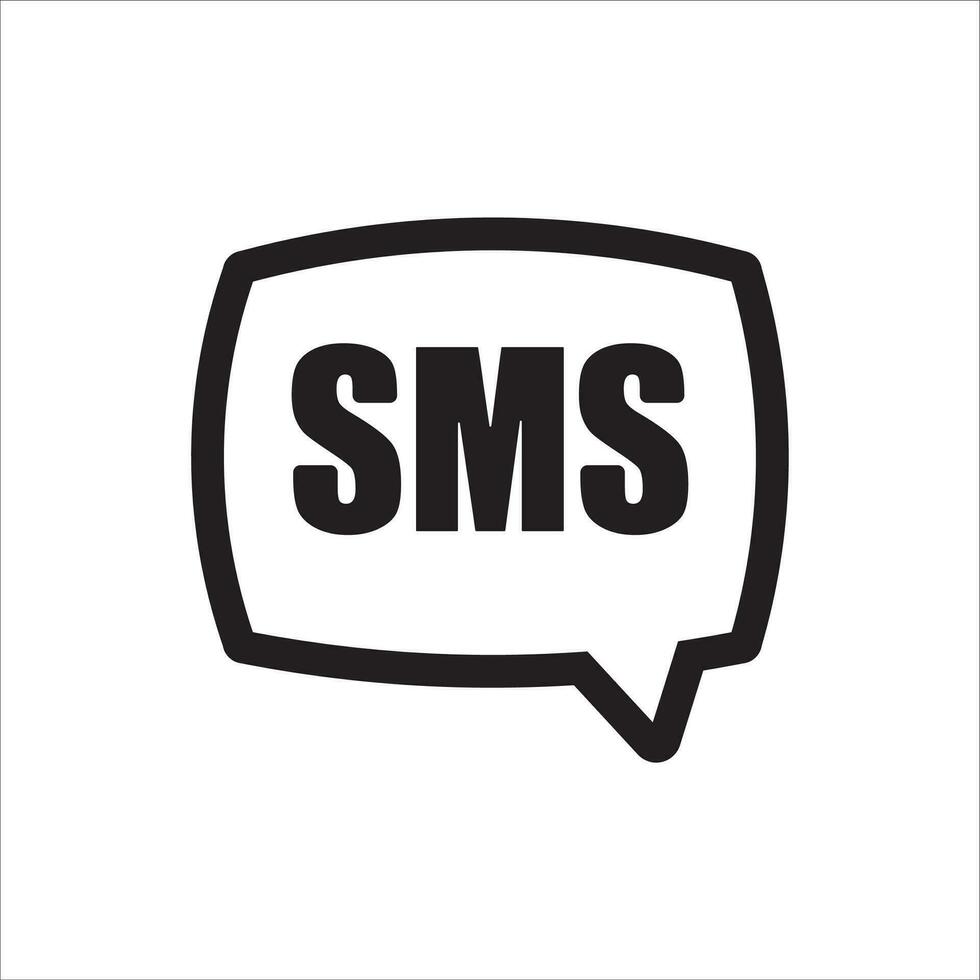 bolha SMS ícone vetor ilustração símbolo