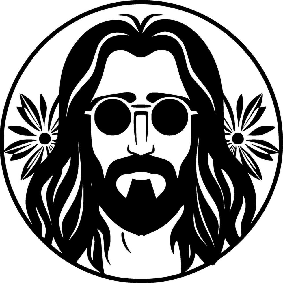 hippie - Alto qualidade vetor logotipo - vetor ilustração ideal para camiseta gráfico