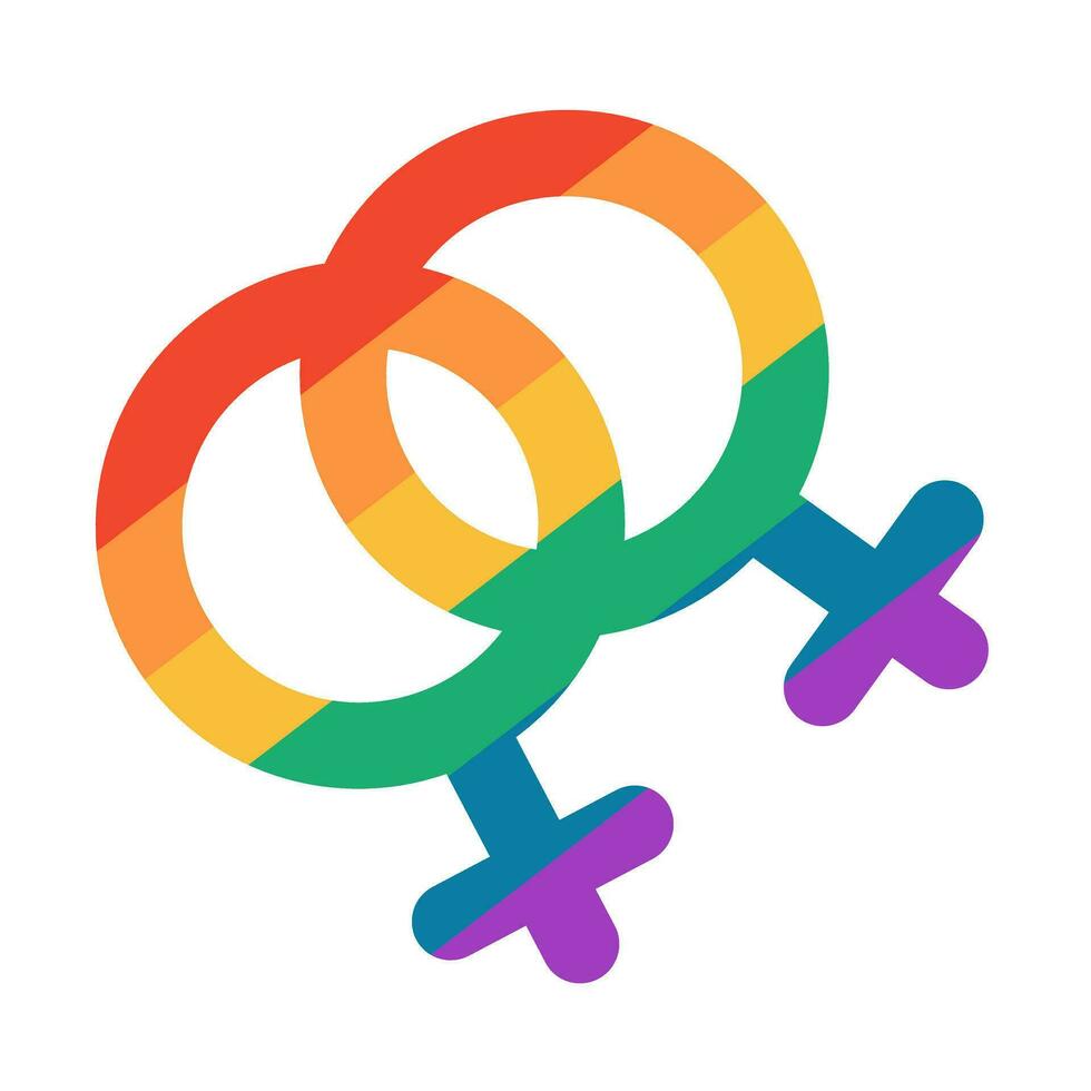 arco-íris. símbolo do a lgbt orgulho comunidade. lgbt arco Iris e coração isolado em branco fundo. vetor