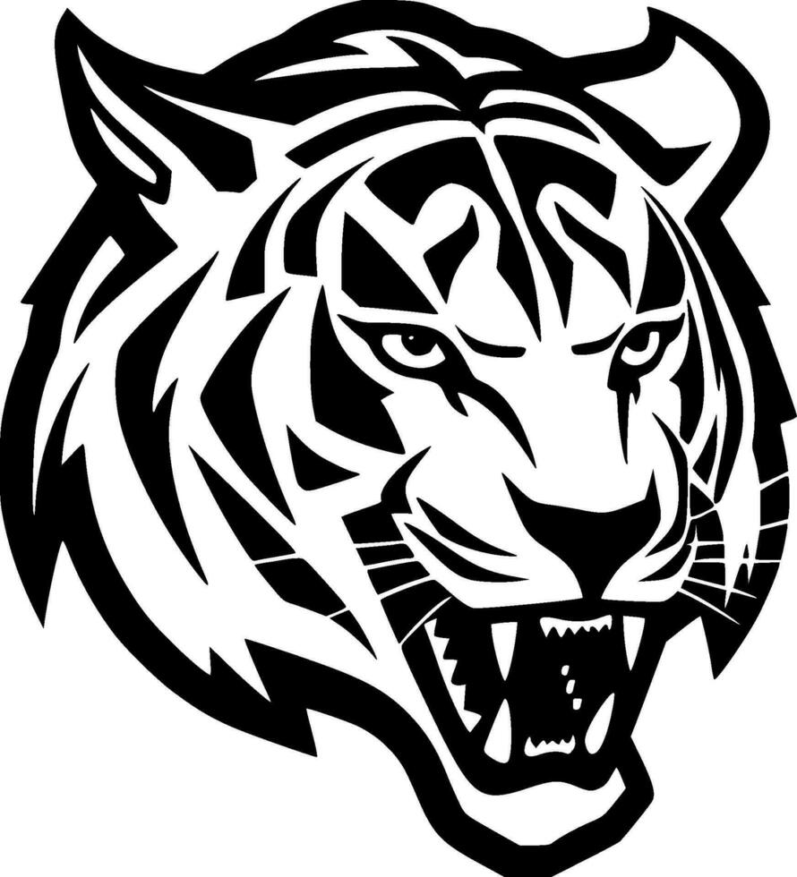 tigre - minimalista e plano logotipo - vetor ilustração