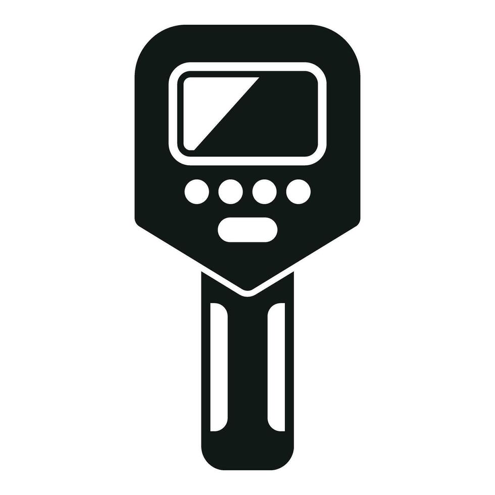 temperatura Verifica laser ícone simples vetor. dispositivo arma de fogo vetor