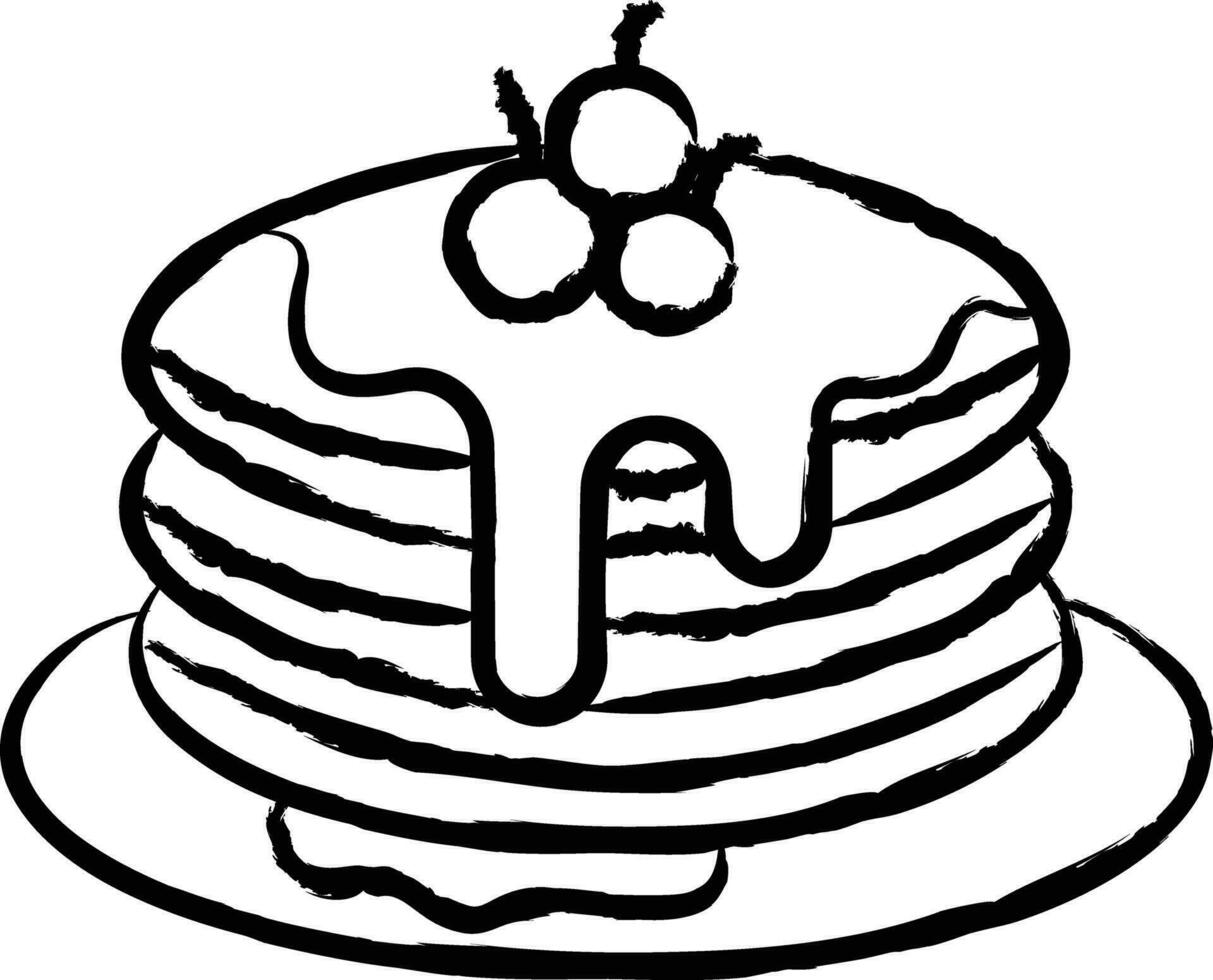panela bolo mão desenhado vetor ilustração