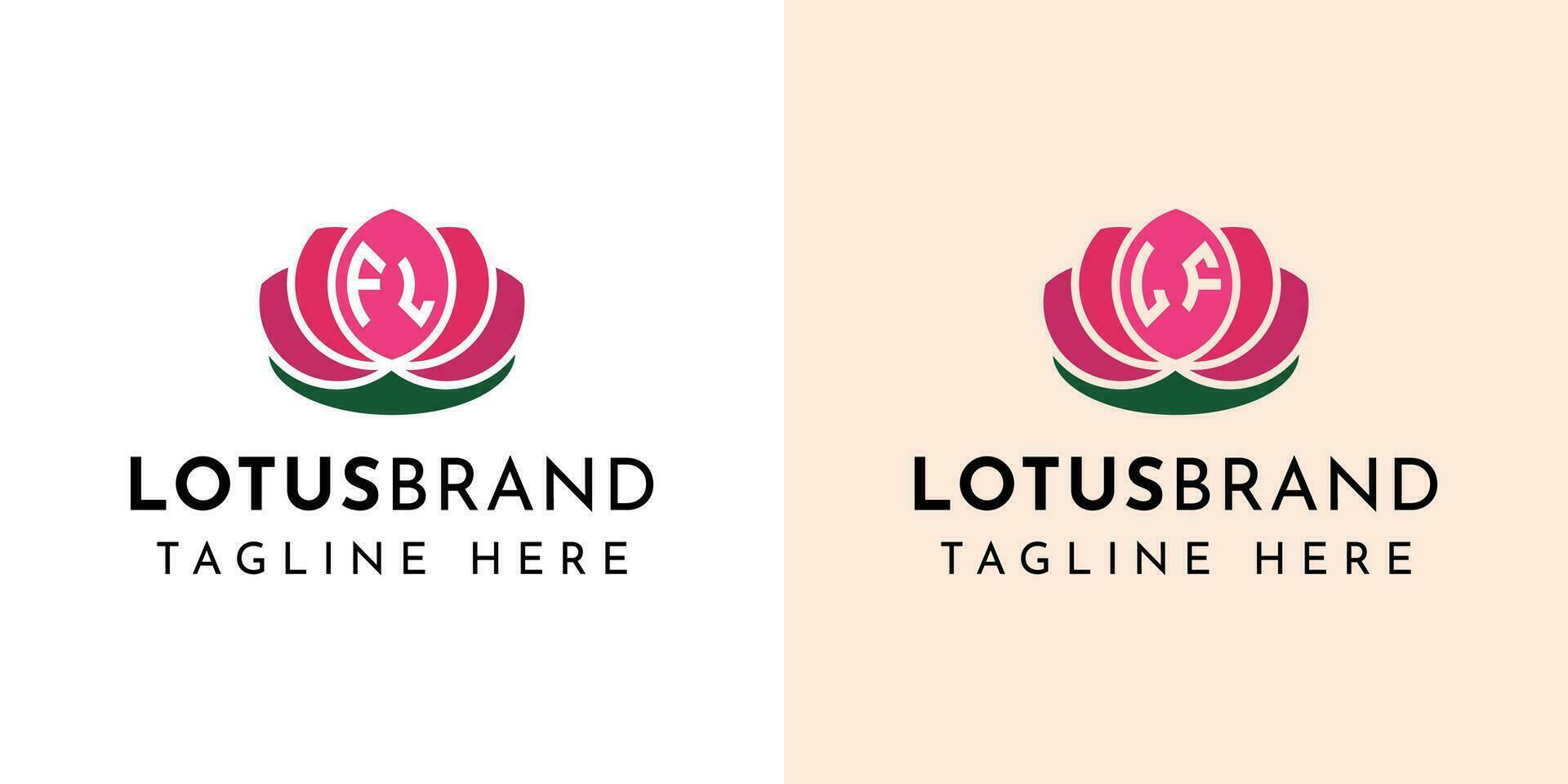 carta fl e se lótus logotipo definir, adequado para o negócio relacionado para lótus flores com fl ou se iniciais. vetor