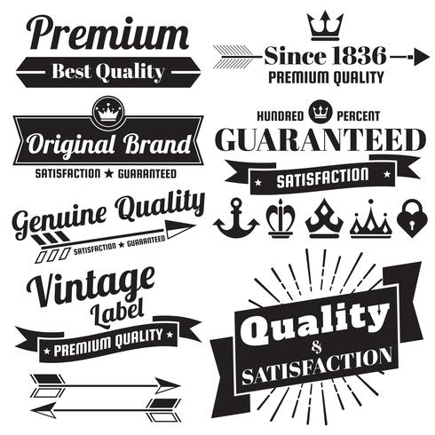 Vintage Retro Vector Logo para banner