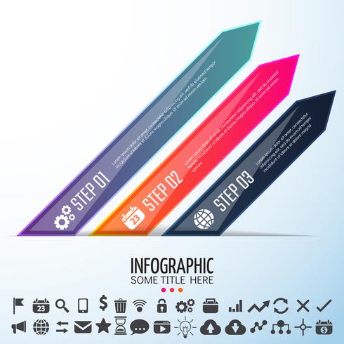 Modelo de design de infografia vetor