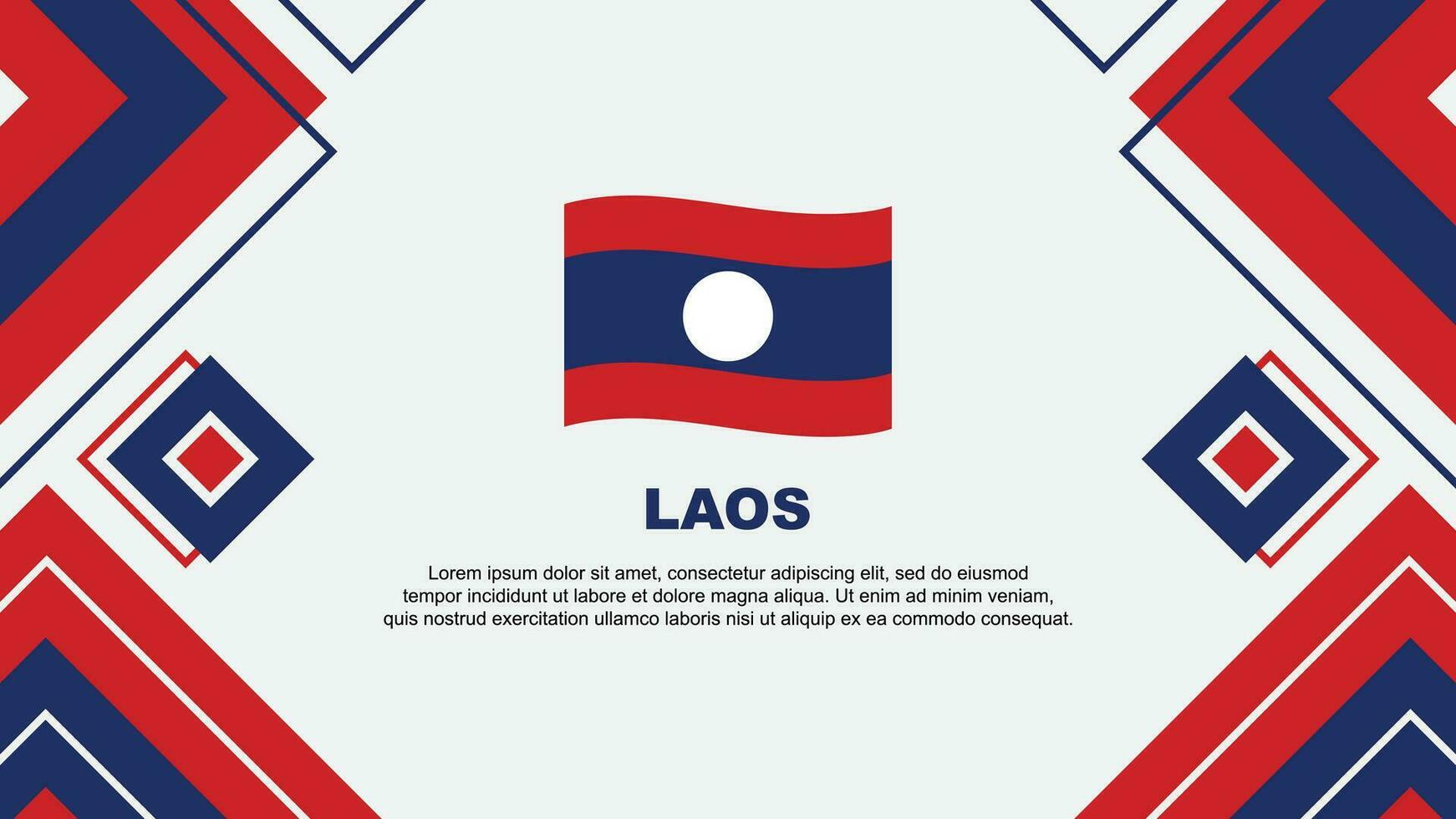 Laos bandeira abstrato fundo Projeto modelo. Laos independência dia bandeira papel de parede vetor ilustração. Laos fundo