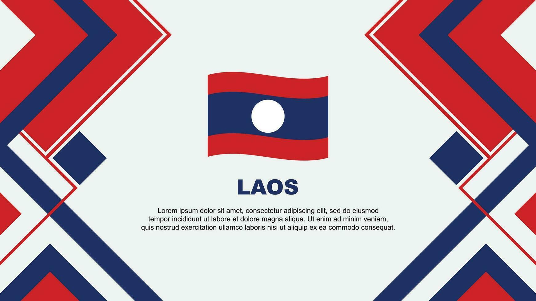 Laos bandeira abstrato fundo Projeto modelo. Laos independência dia bandeira papel de parede vetor ilustração. Laos bandeira