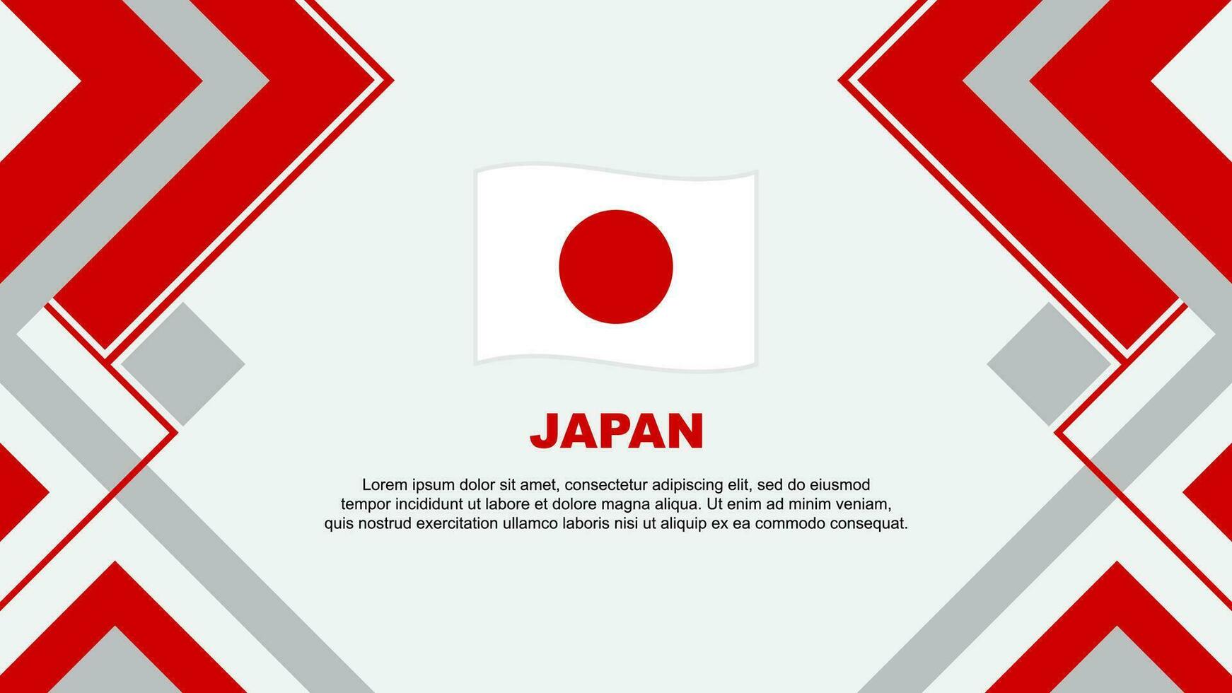 Japão bandeira abstrato fundo Projeto modelo. Japão independência dia bandeira papel de parede vetor ilustração. Japão bandeira