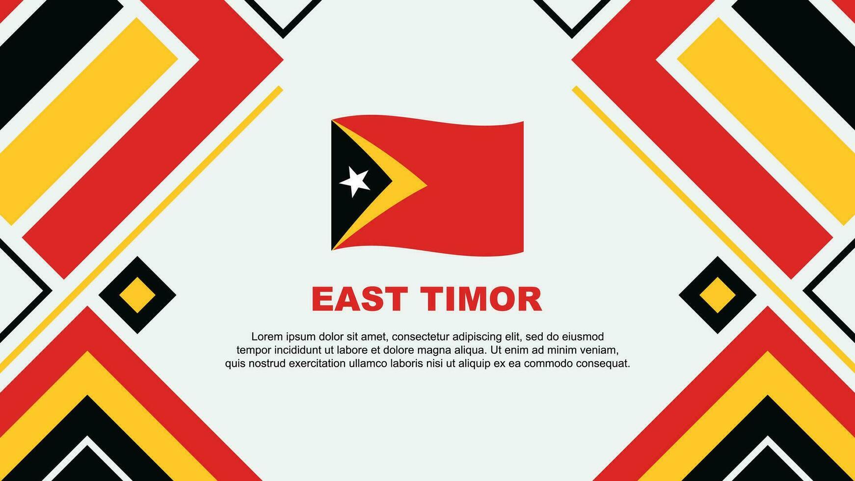 leste timor bandeira abstrato fundo Projeto modelo. leste timor independência dia bandeira papel de parede vetor ilustração. leste timor bandeira
