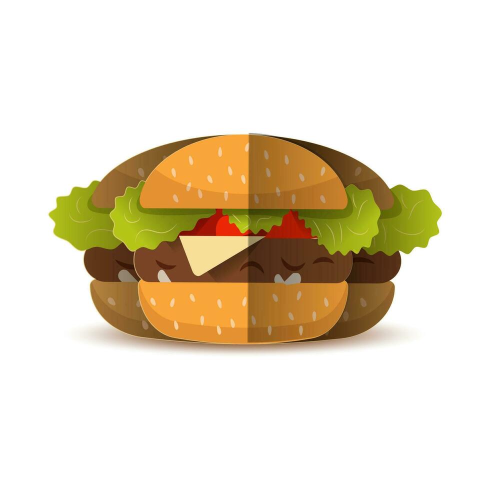 ilustração de fast food vetor