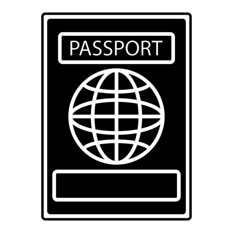 Passaporte ícone Projeto vetor