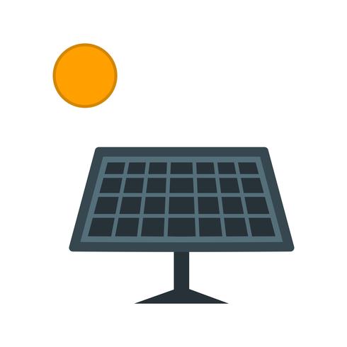 Ícone de vetor de energia solar