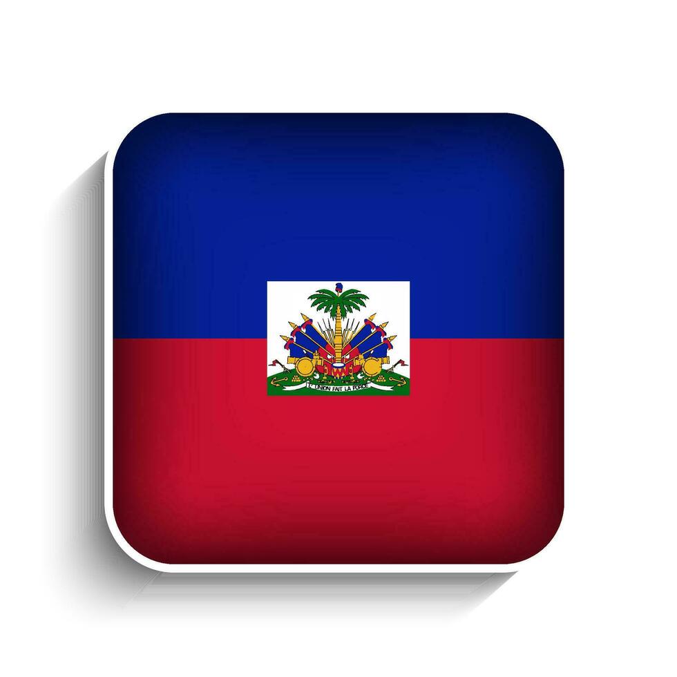 vetor quadrado Haiti bandeira ícone