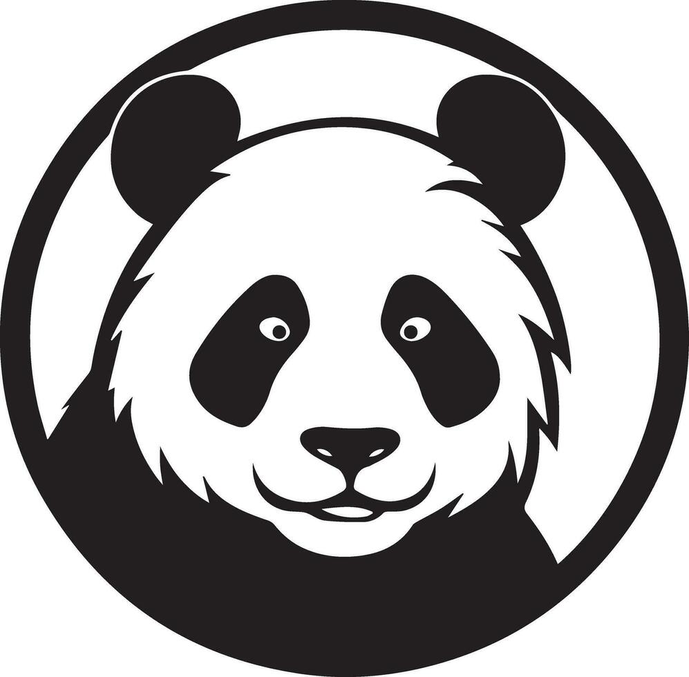 panda logotipo vetor silhueta ilustração 4