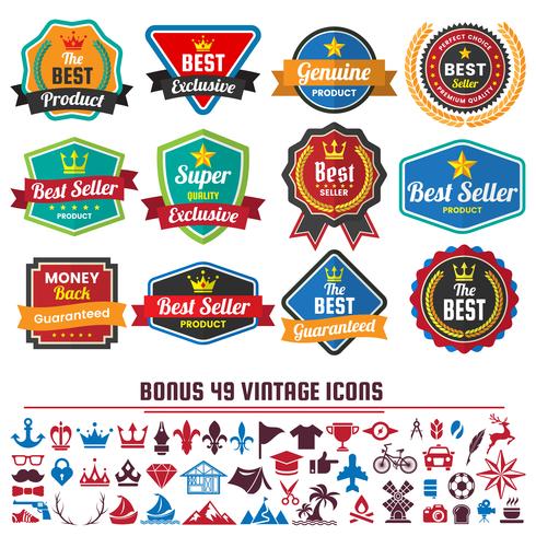 Vintage Retro Vector Logo para banner