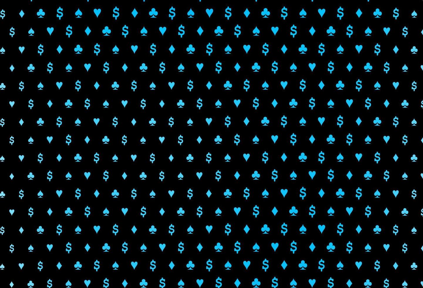 layout de vetor de azul escuro com elementos de cartas.