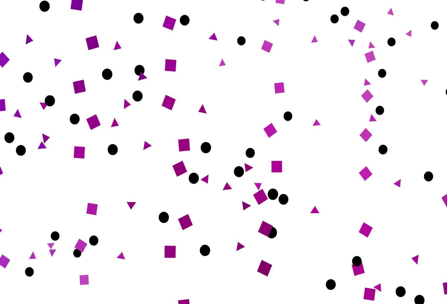 padrão de vetor roxo claro em estilo poligonal com círculos.