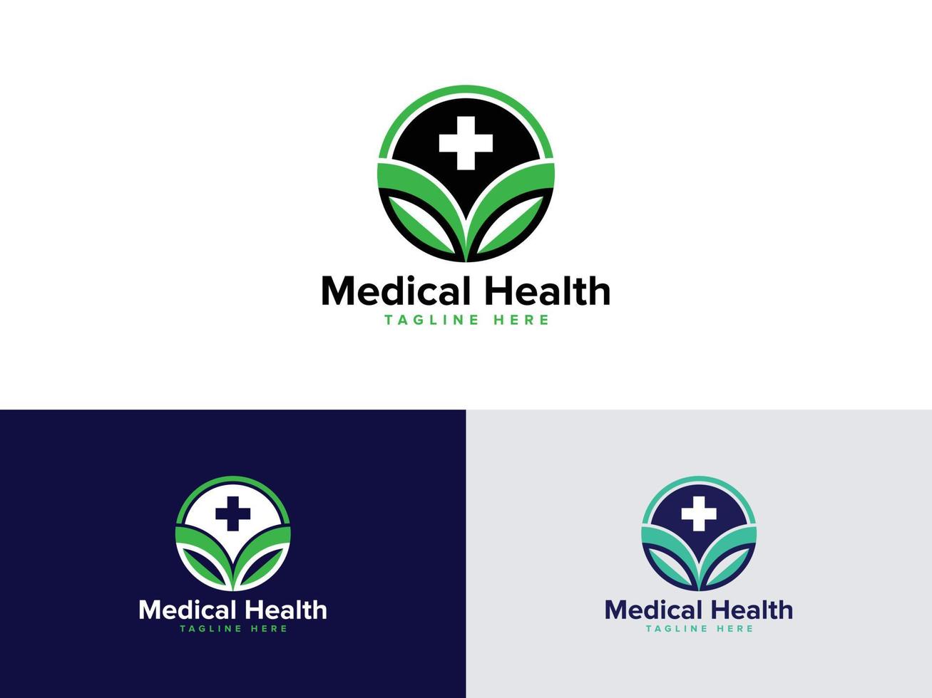 modelo de vetor logotipo natural saúde médica