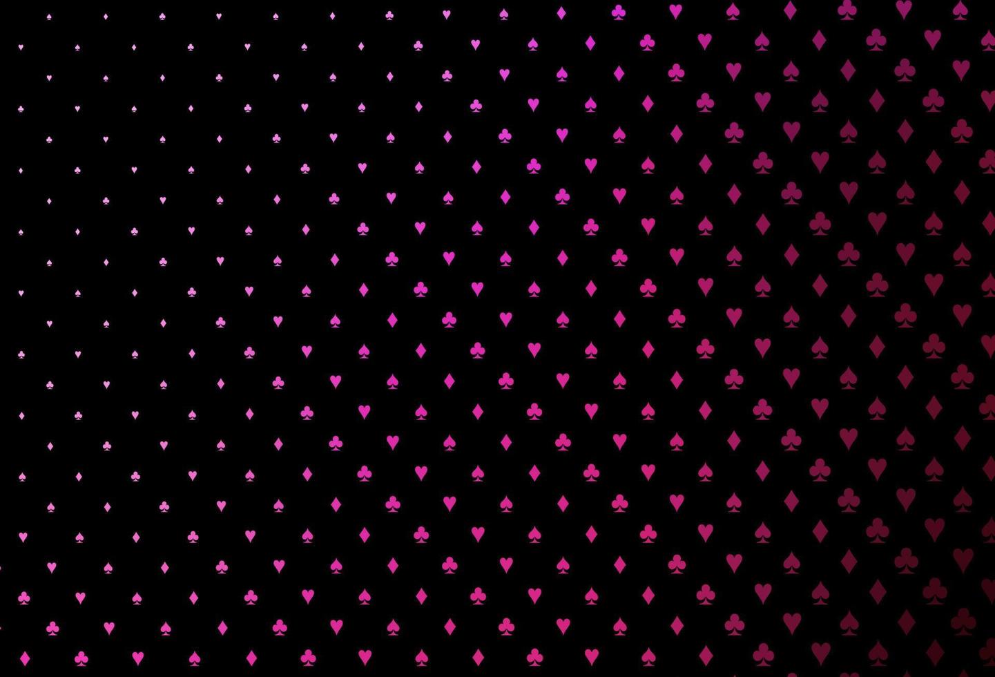 capa de vetor rosa escuro com símbolos de aposta.