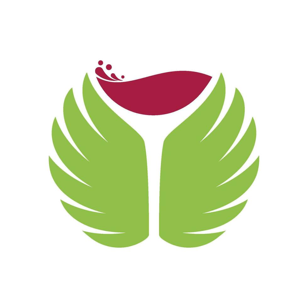 vidro vinho logotipo vetor