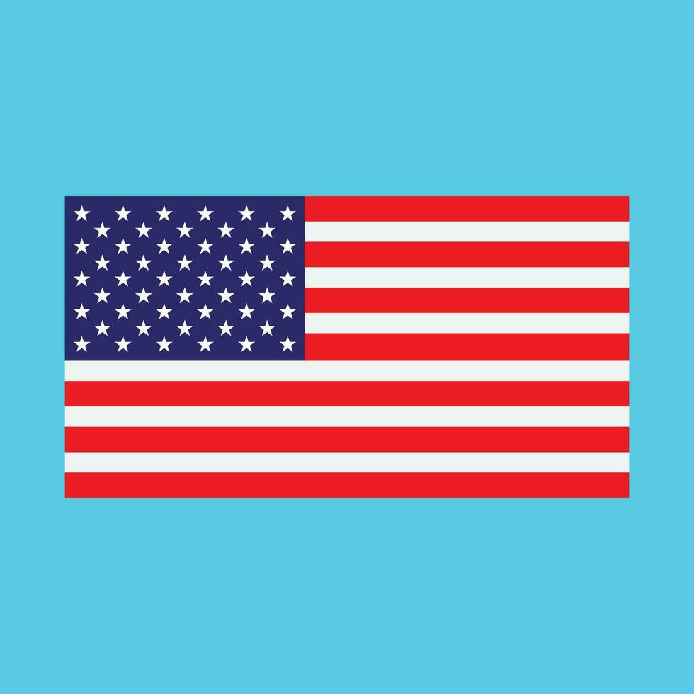 ilustração da bandeira americana vetor