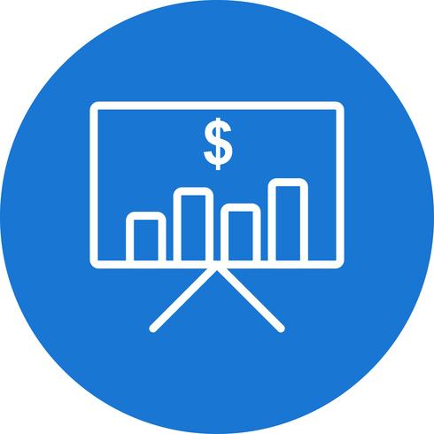 Ícone de vetor de plano de negócios