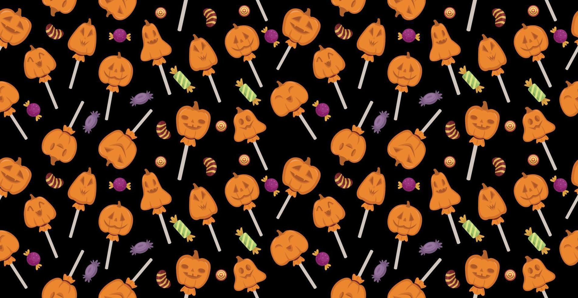 fundo colorido padrão para o feriado de halloween - vetor