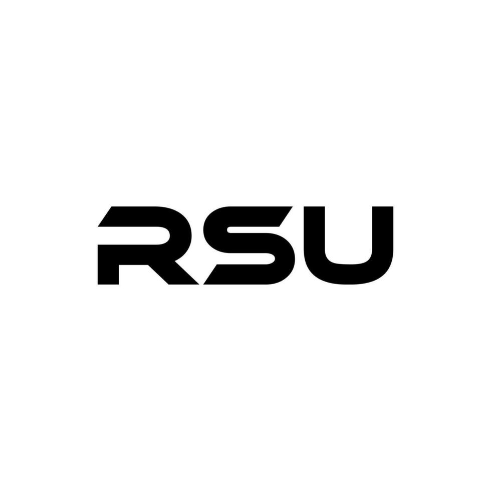 rsu carta logotipo projeto, inspiração para uma único identidade. moderno elegância e criativo Projeto. marca d'água seu sucesso com a impressionante isto logotipo. vetor