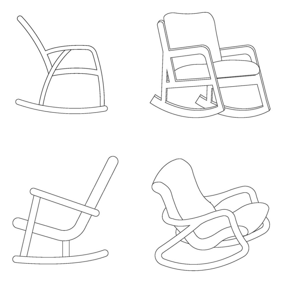 balanço cadeira ícone vetor