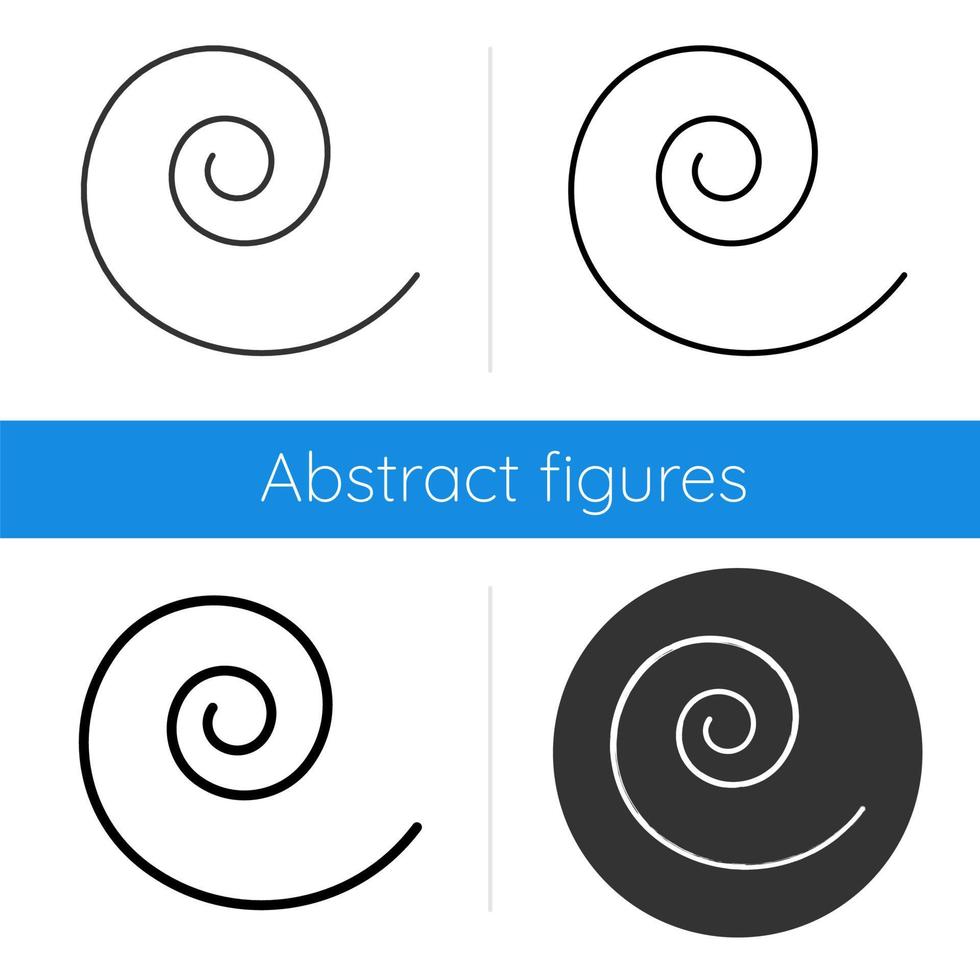 ícone de vetor em espiral