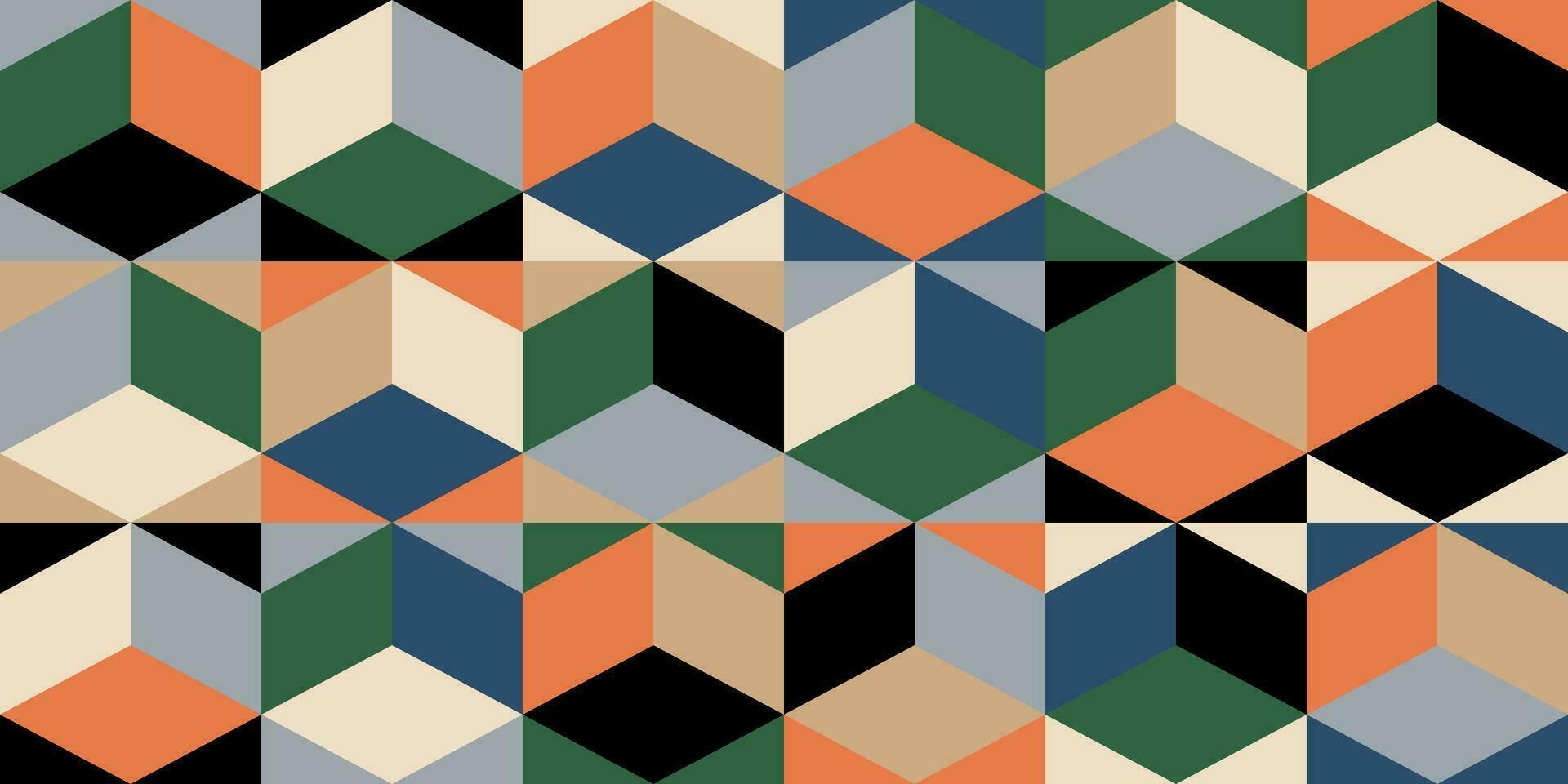 geométrico minimalista mosaico desatado padronizar. abstrato vetor para rede bandeira, o negócio apresentação, marca, cartão, convite, poster, cobrir, casa decoração, têxtil imprimir.