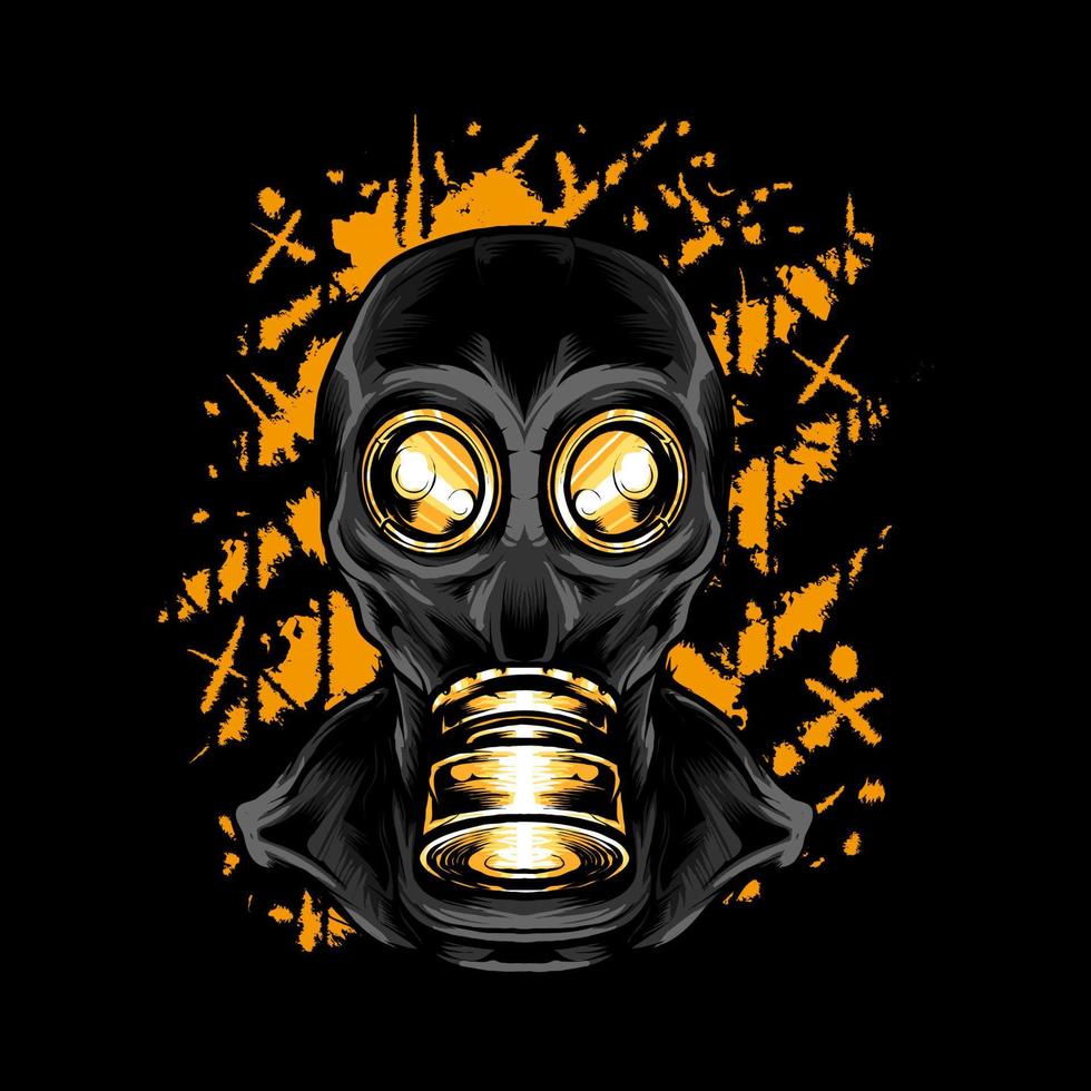 ilustração vetorial de máscara de gás vetor
