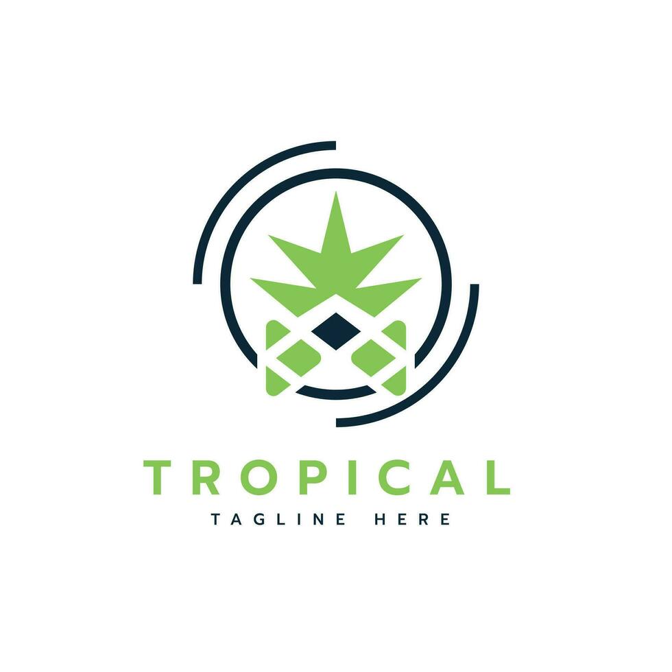 tropical criativo moderno logotipo marca Projeto conceito vetor