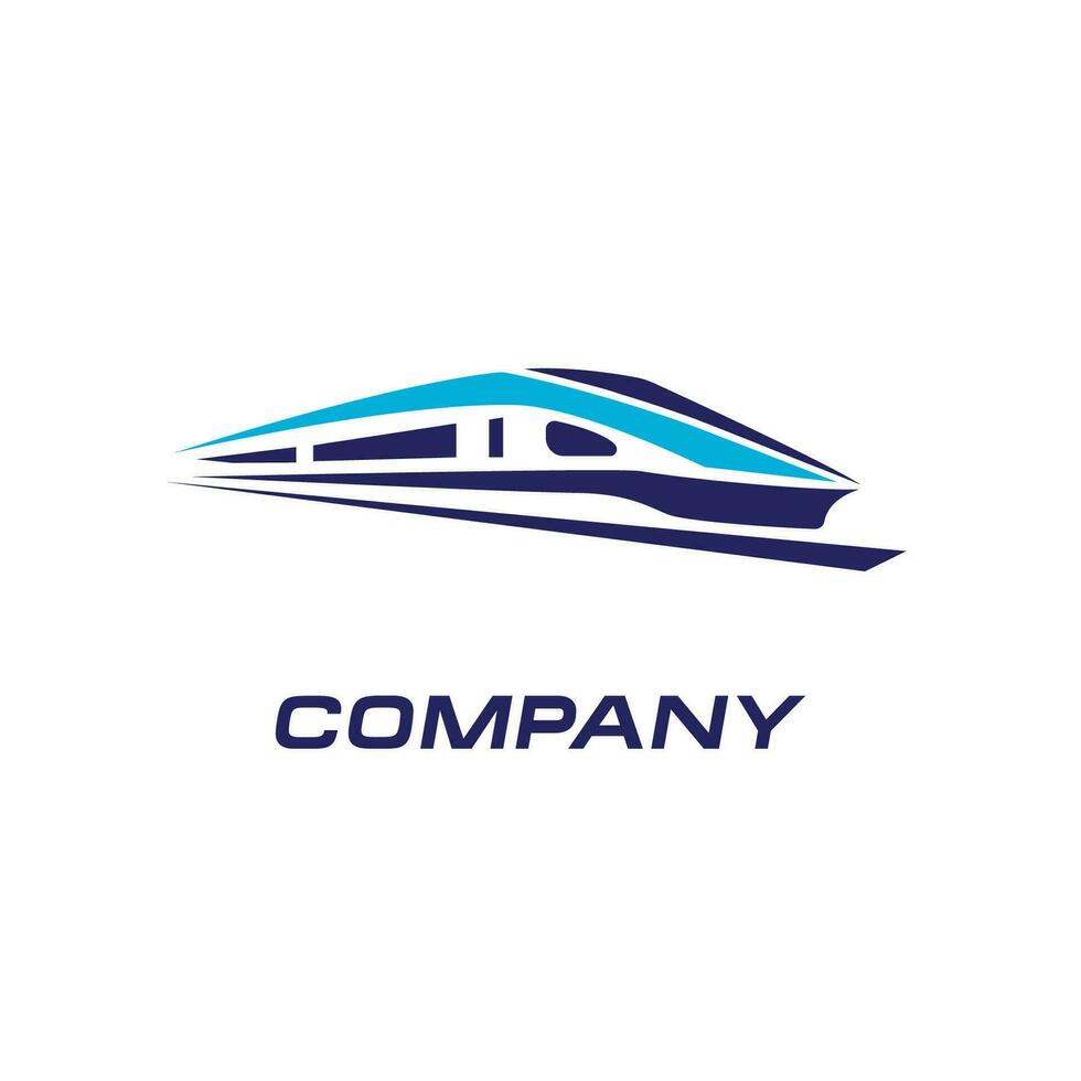 futurista metro estrada de ferro transporte logótipo ícone, velozes trem logotipo desenhos conceito vetor