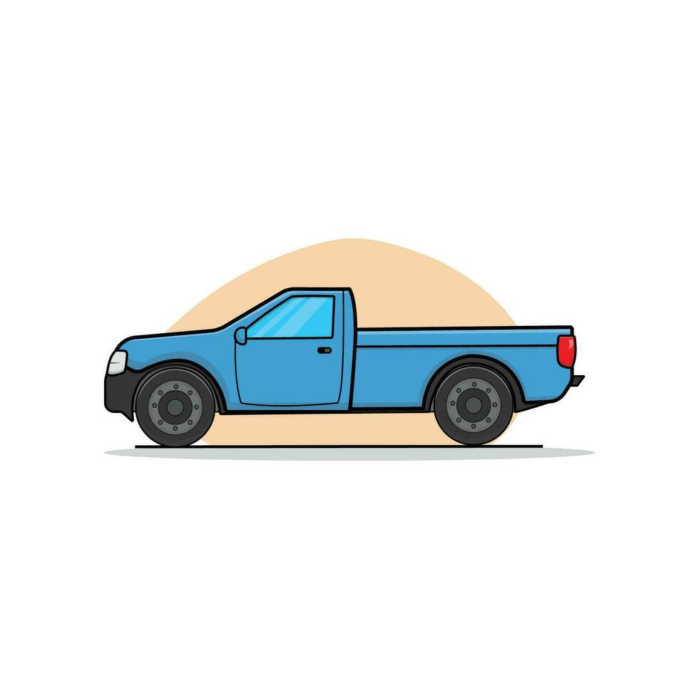 azul escolher acima caminhão vetor ilustração. transporte do bens serviço conceito Projeto isolado vetor.