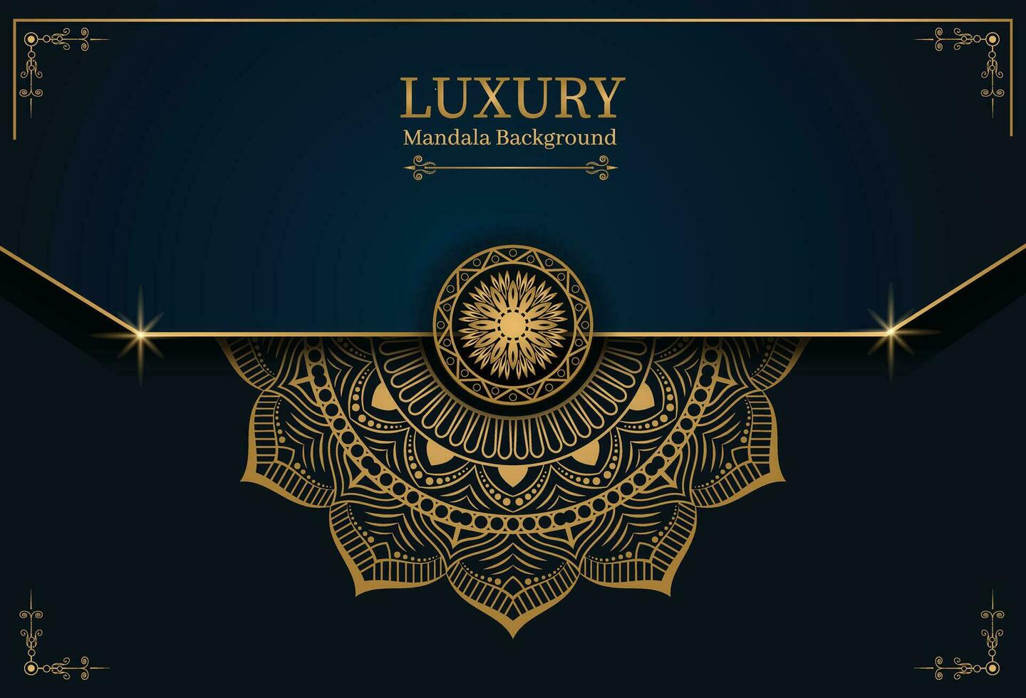 fundo de mandala de luxo com padrão árabe dourado estilo oriental islâmico. mandala decorativa do estilo ramadan. mandala para impressão, cartaz, capa, folheto, panfleto, banner vetor